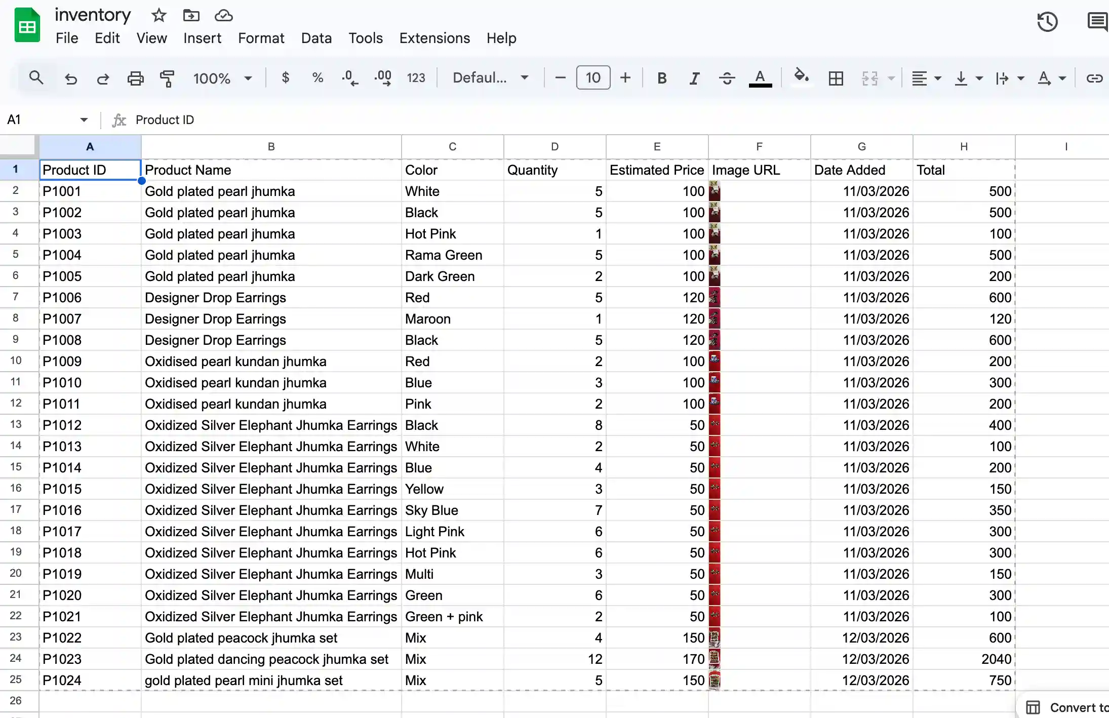 Telegram Inventory Bot